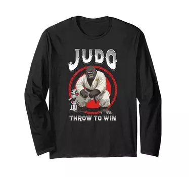 Throw to Win Grappling Long Sleeve - Judoka/Judoka T-Shirt чёрный