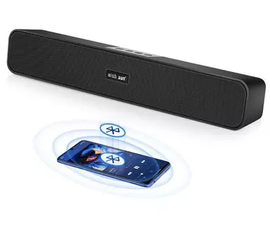 THSGRT PC Speaker Realism Wish Sun Speaker Bluetooth Wireless Speaker Soundbar Громкий улучшенный бас Совместимость с компактным USB-входом AUX