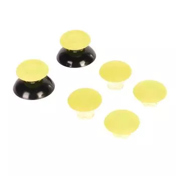 Thumb Grip 8 in 1 Multifunctional 3D Remote Sensing Thumb Stick Caps with 2pcs Thumb Stick Base for жёлтый