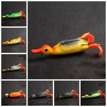 Thunder Flipper Duck Wobblers 12g рыболовная приманка инструменты для ловли утки окунь утка двойной пропеллер окунь Black Backed Yellow Duck