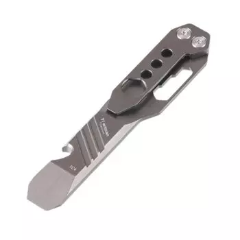 Ti artisan Открывалка для бутылок EDC Титановый сплав Ломик EDC Портативный Дорожный Походный Многофункциональный инструмент (черный) чёрный