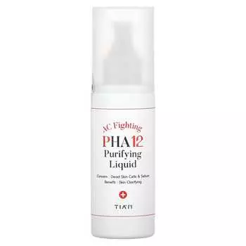 Tiam, AC Fighting PHA 12 очищающая жидкость, 2,7 жидких унций (80 мл)