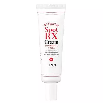 TIAM AC Fihitng Spot RX Cream, Кожа, склонная к акне, Средство для лечения пятен от прыщей, Интенсивное питание и успокаивающий эффект для сухой кожи (30 г 1 унция)