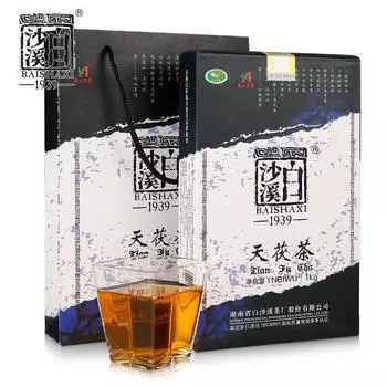 TIAN FU CHA Anhua Baishaxi 1939 Чай темный Черный чай Gold Flower Tea Brick 1кг