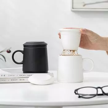 Tianview 375 мл керамическая чашка офисная чайная чашка керамическая кружка вкладыш фильтр высокотемпературный чайный набор подарочная коробка