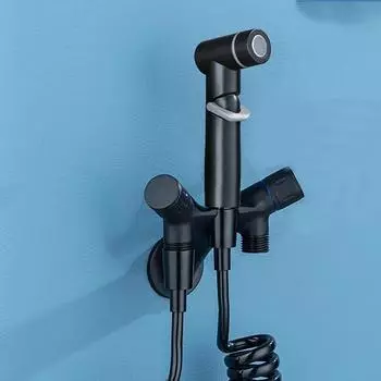 Tianview Ванная комната Леди Шайба Биде Латунный Смеситель Туалет-компаньон Набор пистолетов-распылителей Балкон Стиральная машина для ванной комнаты Пистолет-распылитель серый