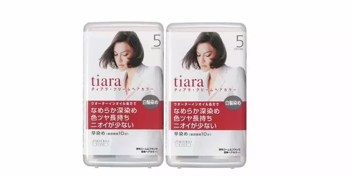 Tiara Cream Hair Color 5 Natural Chestnut Color Set of 2 [Квази-лекарство]
