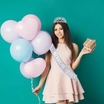 Тиара королевы на день рождения, комплект со стразами, расческа для коровы, пояс для дня рождения, праздничный головной убор для женщин, декор для вечеринки золотистый