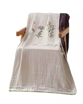 Tibemi Gauze Bath Cute Pure Cotton Gauze Bath Perfect for Hot and Commercial and Comfortable to the Towel, Fluffy, Large, Four-Layer Towel, Absorbent,