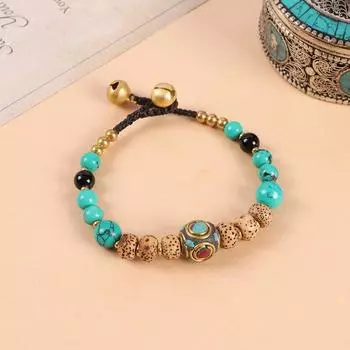 Tibetan bracelet niche retro female exotic style bell bracelet male Nepalese vintage accessories