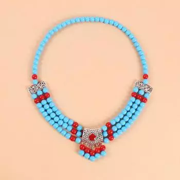 Tibetan forehead decoration retro exotic style forehead chain Xizang Qinghai photo dance eyebrow pendant Tibetan clothing headdress