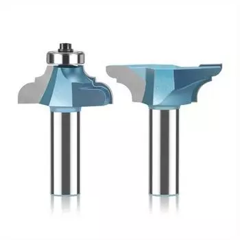 Tibetan Jump Table Female Knife Set Double R Line Knife Woodworking Milling Cutter Cabinet Door Jump Table Male and Female Tenon 35mm синий