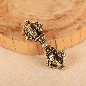 Тибетская буддийская медь ручной работы с пятью долями, пестик Дордже Ваджра, ключевые украшения without loop