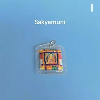 Тибетская Тангка Зеленая Тара Буддизм Брелки Маленькие Подвески Фэншуй Брелок