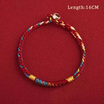 Тибетский браслет ручной работы, красочная нить, браслет на удачу, веревочный браслет, браслеты для женщин и мужчин, браслеты с красной нитью A3