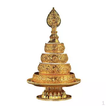 Тибетский буддийский поднос для подношений, блюдо Манза, алтарь, резные элегантные статуи, скульптуры для стола