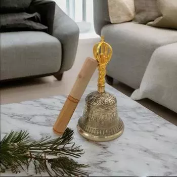 Тибетский колокольчик Ом, Фэн-шуй, Васту, медитация, исцеление звуком, духовный подарок для дома, офиса,