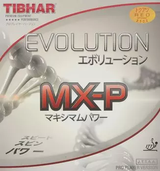 TIBHAR Накладка для настольного тенниса Evolution вращающаяся с высоким натяжением BT146061 красная MX-P 2.1 красный