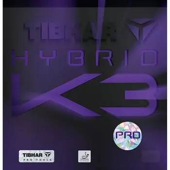 TIBHAR Накладка для настольного тенниса Hybrid K3 PRO TJR176-RED (Красный/LL/Мужской, женский, младший) красный