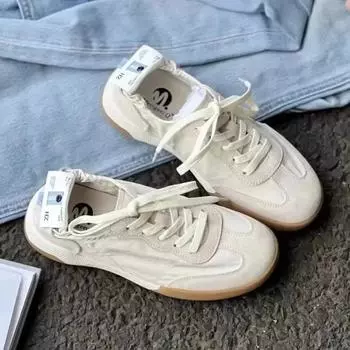 Tide Ballet Series, немецкая тренировочная обувь, летние маленькие белые дышащие туфли с мягкой подошвой на мягкой подошве, женские спортивные туфли для отдыха, холст 35