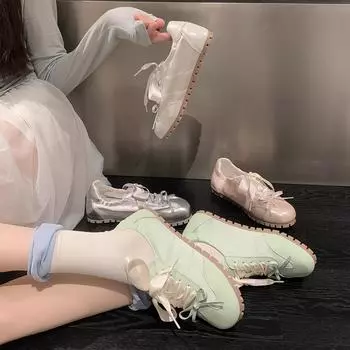 Tide Bunan Mint Mambo Ballet Original Design Debut! Sports Leisure Breathable Forrest Gander Training Shoes Women 35