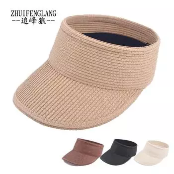 Tide Lady пустая верхняя соломенная шляпа складная большая солнцезащитная шляпа с полями летняя кепка для отдыха на открытом воздухе популярная шляпа для иностранных торговцев хаки