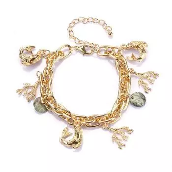 Tide Vintage Catwalk Металлическое ожерелье Статуя Ветка Дельфина Ваза Золотая подвеска Креативный свитер Цепь