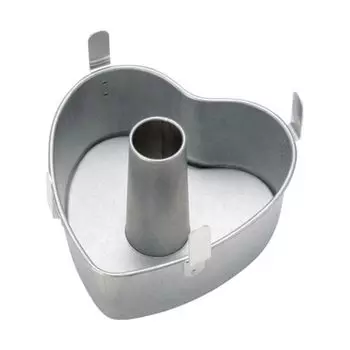 Tiger Crown Alstar Safety Chiffon Cake Heart-Form Bottom 17 см No.1313 Сталь Алюминиевое Покрытие (Альстар) Япония WSH09313