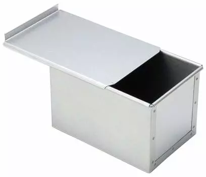 Tiger Crown Bread Mold Silver 1.5 loaf Bread Baking Square Mold with Lid 2396