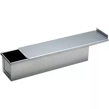 Tiger Crown Bread Pan with Lid, 2.4 x 9.8 x 2.4 inches, Silver, Modern Style, Bread Pan