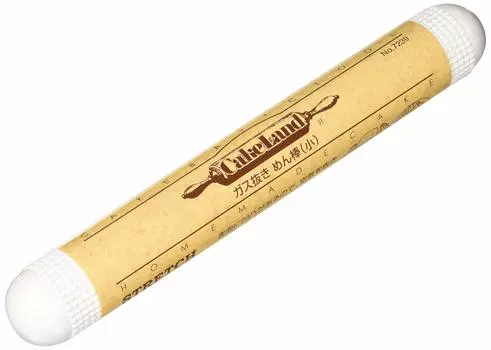 Скалка дегазации Tiger Crown белая маленькая 25 см для приготовления хлеба и сладостей 7239 сделано в Японии CakeLand белая белый