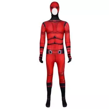 Tiger Daredevil White Cosplay Bodysuit Costume Jumpsuit Halloween Party Gift Daredevil,Child 110