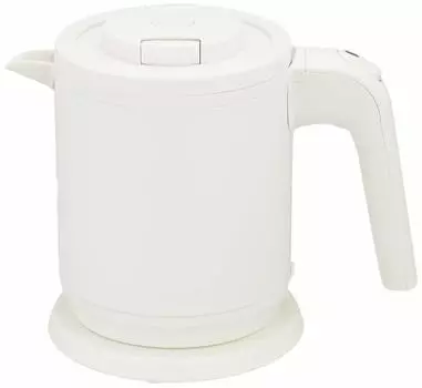 Tiger Electric Overturning Water Prevention Safe and Matte Wakuko Kettle, Steam-less, Function, Secure, 600ml, White, PCK-H060WM PCK-H060WM