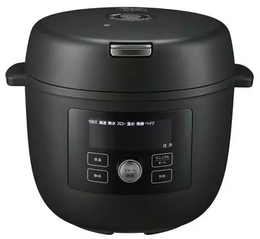 TIGER electric pressure cooker 10 functions in 1 auto 43 menus cooking with code sticker matte black 4.0L pressure/low