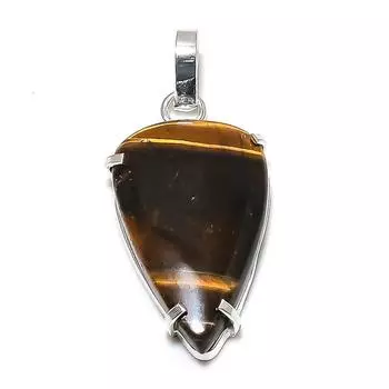 Tiger Eye Gemstone Handmade 925 Sterling Silver Jewelry Pendant 1.77 B8i99