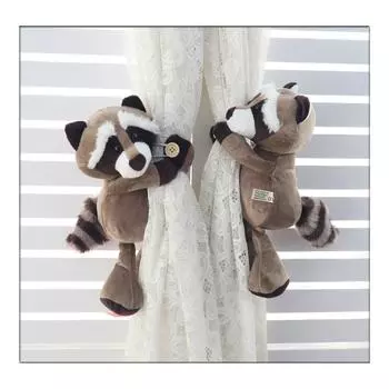 Tiger Lion Animal Figures Curtain Buckle Binding Tiebacks Children Decor Room Raccoon