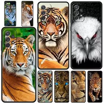 Чехол для телефона Tiger Lion Leopard для Samsung Galaxy A13 A51 A71 A21S A12 A11 A31 A41 A23 A53 A73 A52 A32 5G A03S A01 Силиконовый чехол Samsung A51