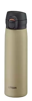 TIGER MKR-W50NCS Water Bottle, 16.9 fl oz (500 ml), One Push, Stainless Steel Bottle, Easy to Drink Design, Integrated Lid and Seal for Easy Washing,