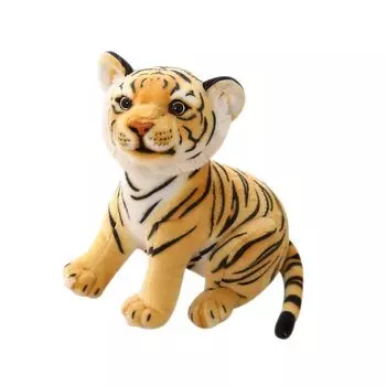 Tiger Plush Year of the Zodiac Body Celebration Birthday Christmas Gift Toy, Tiger, Sign, White/Brown, Pillow, 27cm, Soft, Cute, Fluffy, Soothing,