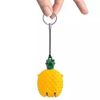 Tiger Strawberry With Keychain Pedicure Tool Animal Fruits Cute Nail Clipper Manicure Tool Cartoon Nail Sanding Mini Nail File