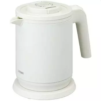 Tiger Thermos Electric Kettle Wakuko Matte White EKT7802 Steam-less PCK-A081