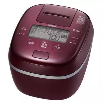 Tiger Thermos Rice Cooker Cups Pressure IH Type Burgundy (TIGER) 5.5