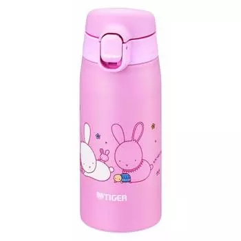 Tiger Thermos (TIGER) Tiger Water Bottle 350ml Kameichido Mug Stainless Steel Bottle One Touch Lightweight Rabbit MCT-A035P