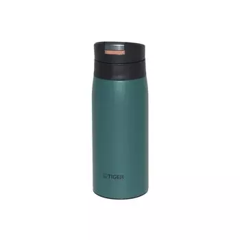 Tiger Thermos Water Bottle 350ml Hot Water OK One Push Stainless Bottle Easy to Use with One Hand Mug Thermal Insulation Green [WEB Exclusive] (TIGER)