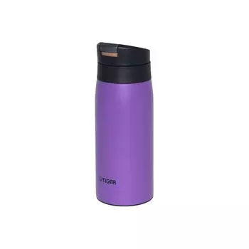 Tiger Thermos Water Bottle 350ml Hot Water OK One Push Stainless Bottle Easy to Use with One Hand Mug Thermal Insulation Purple [WEB Exclusive]