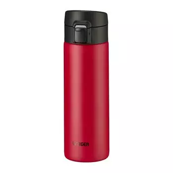 Tiger Thermos Water Bottle 480ml Mug Bottle One Touch Lightweight Stainless Steel Bottle Vacuum Insulated Thermal Insulation Red (TIGER) MKA-K048RK