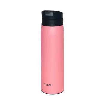 Tiger Thermos Water Bottle 500ml Hot Water OK One Push Stainless Steel Bottle Easy to Use with One Hand Mug Thermal Insulation Pink [WEB Exclusive]