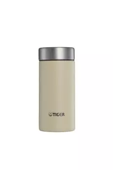 Tiger Thermos Water Hot Water Screw Stainless Steel Compact and Easy to Vacuum Insulated Tumbler Beige [WEB Exclusive] (TIGER) Bottle, 200ml, OK,