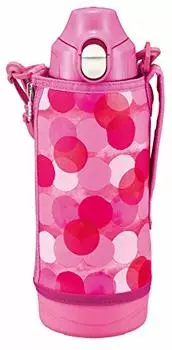 Tiger Water Bottle, 28.7 fl oz (800 ml), Sahara Stainless Steel Bottle, Sports, Direct Drinking Cup, 2-Way, Pink Dot, MBO-H080PT