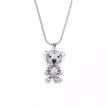 Тигр Осень И Зима Цепочка для Свитера Женская Мода Длинный Темперамент Титановая Сталь Ожерелье Аксессуары Украшение Крутой